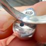 Vintage Sterling silver Larimar ring N Image 5