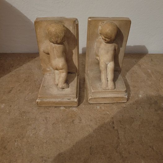 Art noveau cherub bookends