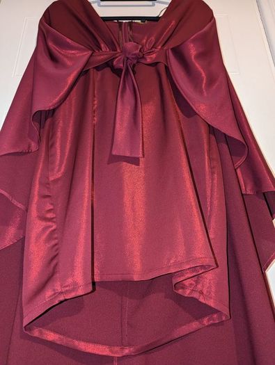 Boohoo Premium cape sleeve mini dress
