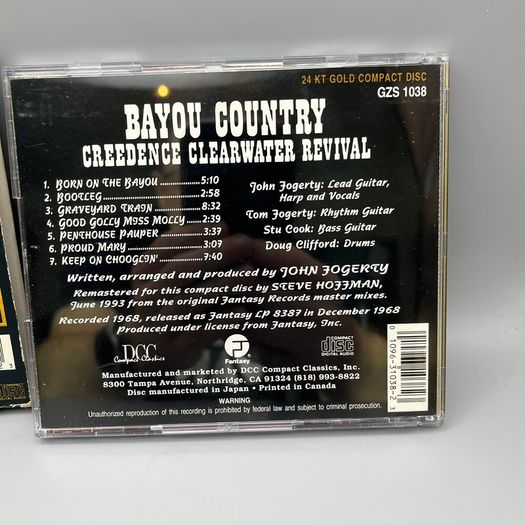 Creedence Clearwater Revival - Bayou Country CD - Remastered, 24 Karat Gold