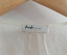 Pringle of Scotland Silk Bow Blouse - Ivory/Cream - Elegant Designer Top