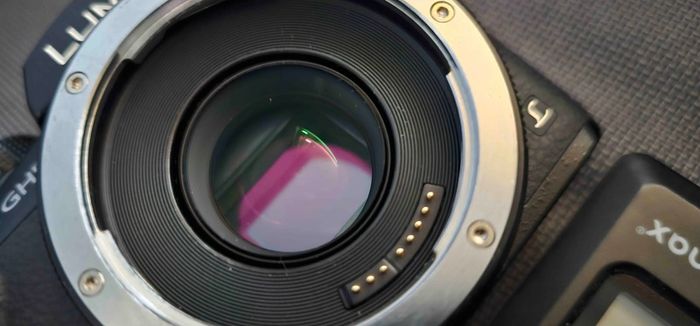 Panasonic GH5 + Metabones Speedbooster +Tripod + 3ft Nanlite Pavotube 30c