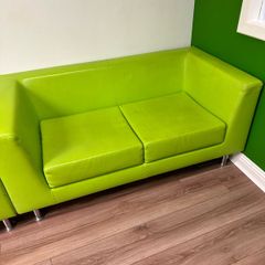 Lime Green sofas with chairs
