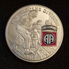 United States , 82nd airborne division, commerative coin.