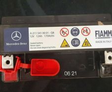 Original Mercedes Benz Auxiliary Battery 12Ah, A2115410001
