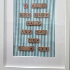 Funny Scrabble Art Picture