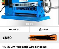 1.5mm-40mm Wire Stripping Machine 10 Blades Stripper Copper Recycling 220v