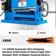 1.5mm-40mm Wire Stripping Machine 10 Blades Stripper Copper Recycling 220v