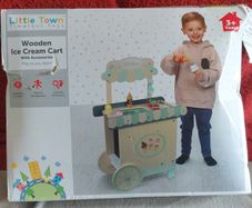 Wooden Ice Cream Cart