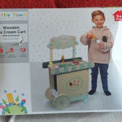 Wooden Ice Cream Cart