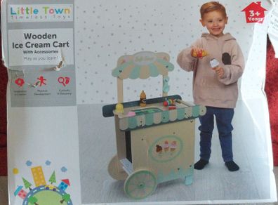 Wooden Ice Cream Cart