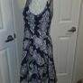 Mandi Navy White Baroque Skater Dress Size 12 New With Tags NWT Image 2
