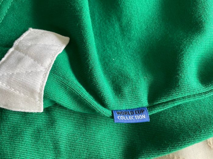 Men's Rugby World Cup 2011 Jersey Green Heavy Cotton - Size L - Long Sleeve