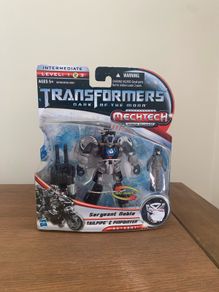 transformers Tailpipe and pinpointer with sergeant Noble mechtech