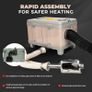 Toolbox style Heater with Power Supply, Bluetooth App. Latest 2025/2026 model. Silent Pump. Image 8