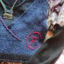 Woolly, Navy/Black Dress. Size 10 Image 2