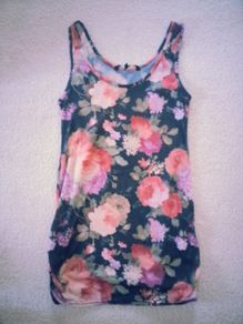 Flower-Print Top - Size 8