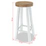 Bar Stool Solid Teak Wood Image 5