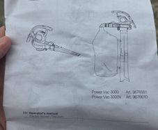 Flymo PowerVac 3000 Leaf Blower