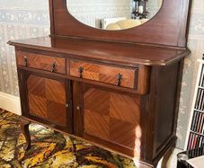 Edwardian Mahogany Sideboard With Mirror