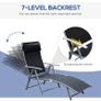 Sun Lounger Recliner, Textilene-black Multiple Colours Available (free Shipping) Image 4