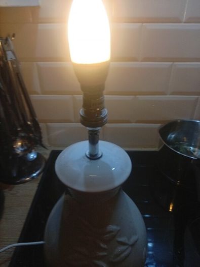 Belleek lamp