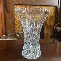 Collection of crystal vases and decanter