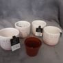 Miniature Ceramic Planter Pots x 4 .. Final Price Drop Image 4