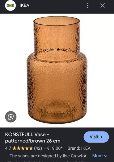 large brown vase