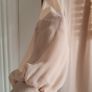 REISS Sandrine High neck semi sheer long sleeve top Sz M (Fit 10-12 UK) Bnwt Rrp 115 Image 3