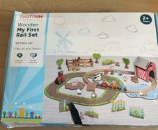 wooden railway set never used
