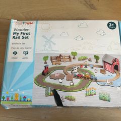 wooden railway set never used