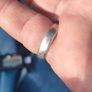 Adjustable Heavy Sterling Unisex Silver Buckle ring Image 5