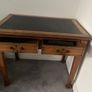 Antique leather topped desk Image 2