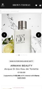 Armani Aqua di Gio 200ml parfum for him