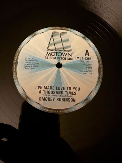 Smokey Robinson Ive Made Love To You A Thousand Times 12inch Motown 1983
