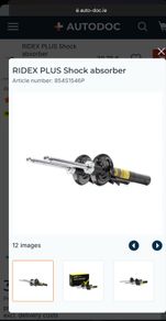 2 RIDEX PLUS 854S1546P Shock absorbers