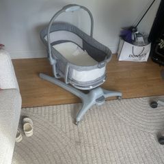 chicco cot/ high chair