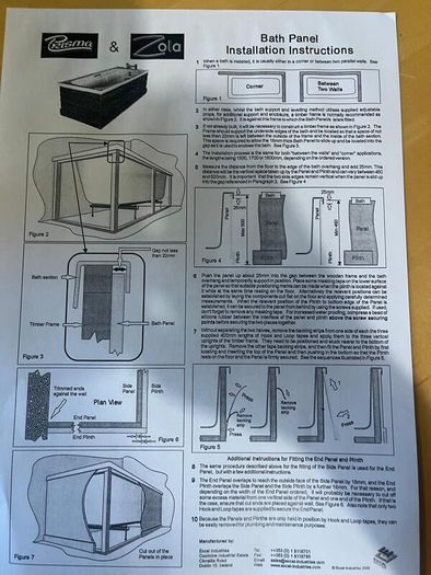 Bath Panel  NEW