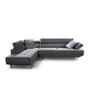 Grey Velvet Corner Chaise Sofa 262cm Free Delivery Image 2