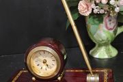 Churchill Desk Clock with a Pen