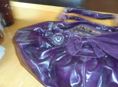 Ladies Aubergine Handbag for Sale