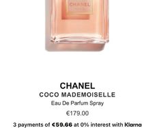 Chanel Coco Mademoiselle 100ml parfum for her