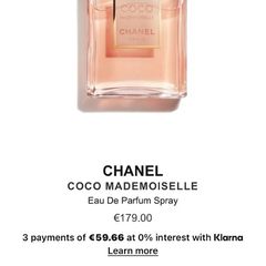 Chanel Coco Mademoiselle 100ml parfum for her