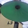 Green glass lampshades x2 Image 2