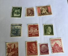 Rare and Genuine WW2 German stamps