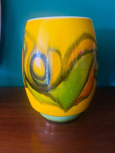 1970s Poole pottery Delphis vase size 83 signed AF