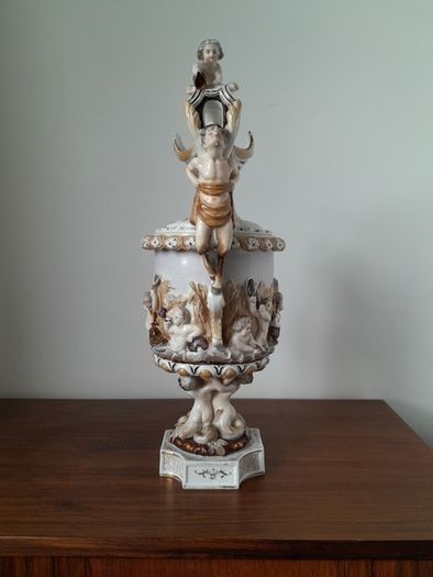 Vintage Capodimonte  Porcelain Ewer