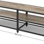 New Vintage Greige TV Unit Stand - FREE P&P Image 5