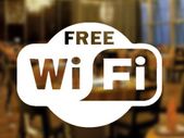 Free wifi restaurant / shop stickers